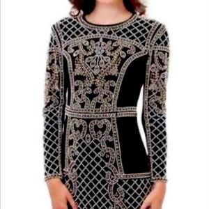 Size 14: Xscape Dress Long Sleeves Sheath Dress